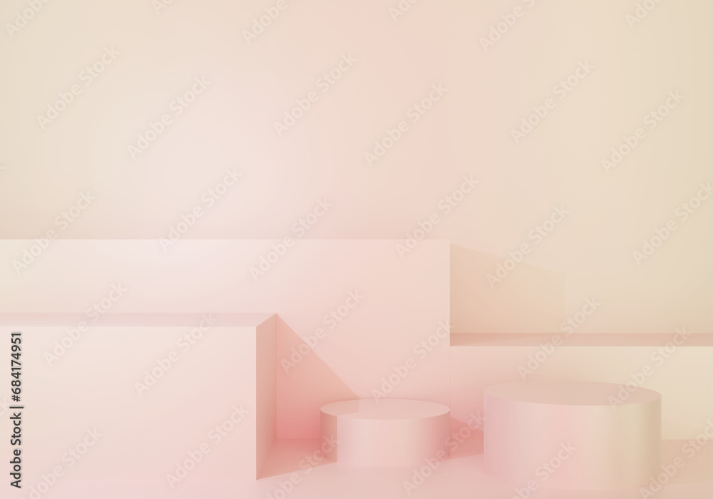 3D abstract scene background, mock up or platform for product, 3D render. 3D abstract scene background, mock up or platform for product, 3D render.