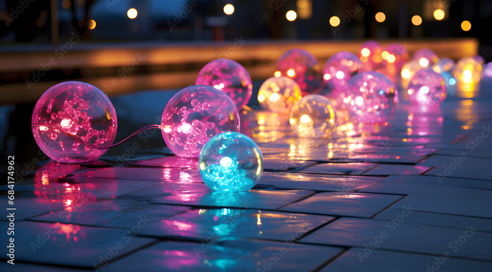 Christmas Colorful Lightstar on City Background - A Vibrant Scene Capturing the Festive Spirit. Glowing Christmas Lights with Bokeh Effect, Perfect for Christmas and New Year Concepts Christmas Colorful Lightstar on City Background - A Vibrant Scene Capturing the Festive Spirit. Glowing Christmas Lights with Bokeh Effect, Perfect for Christmas and New Year Concepts