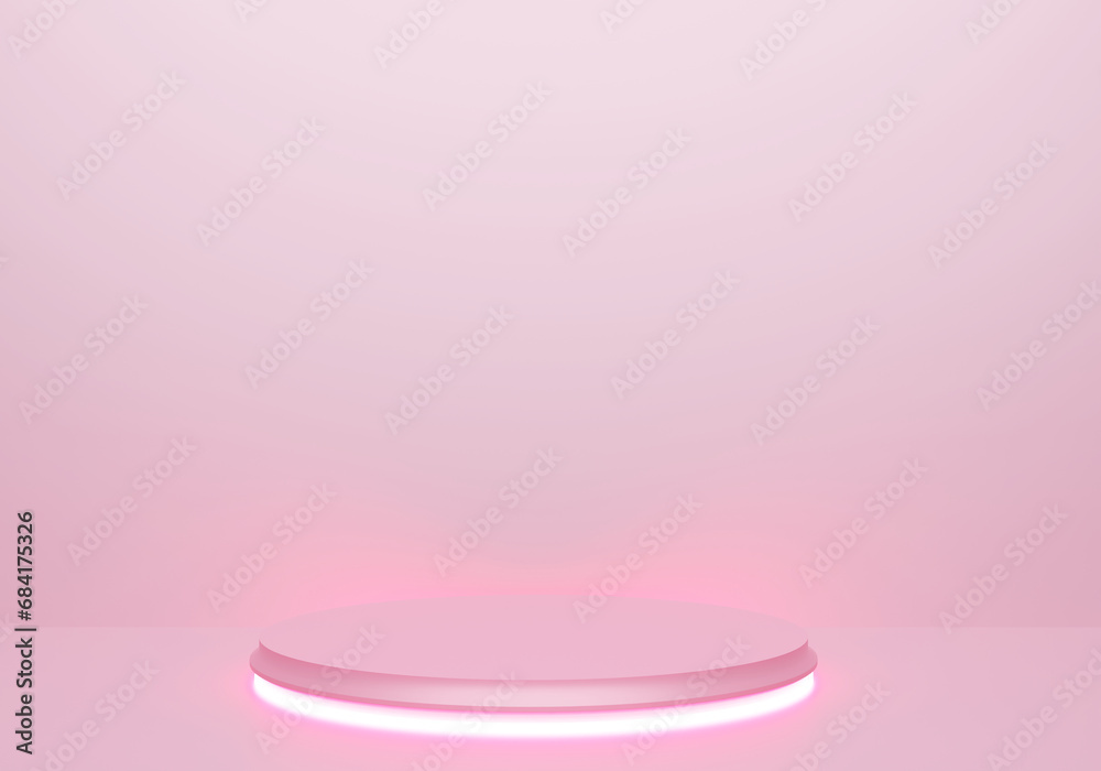 Podium 3d. Pink abstract scene background, mock up or platform for product, 3D renderings. Podium 3d. Pink abstract scene background, mock up or platform for product, 3D renderings.
