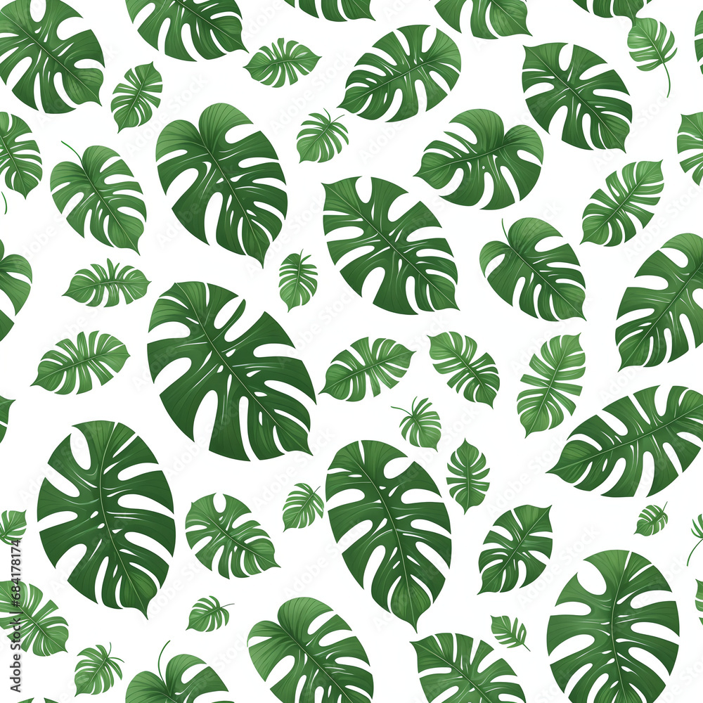 Abstract tropical pattern wallpaper