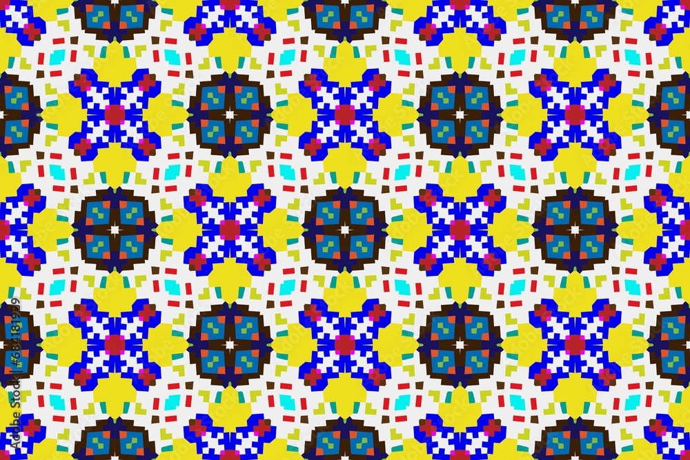 Abstract ethnic rug ornamental seamless pattern.Perfect for fashion, textile design, cute themed fabric, on wall paper, wrapping paper and home decor. Geometric pattern. Abstract ethnic rug ornamental seamless pattern.Perfect for fashion, textile design, cute themed fabric, on wall paper, wrapping paper and home decor. Geometric pattern.