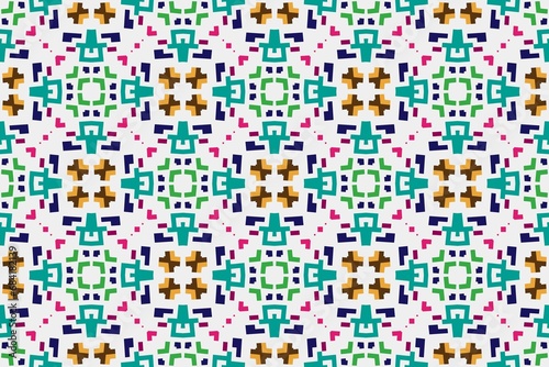 Abstract ethnic rug ornamental seamless pattern.Perfect for fashion  textile design  cute themed fabric  on wall paper  wrapping paper and home decor. Geometric pattern.