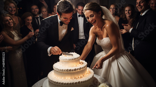 imagen de una boda y la novia pasándolo genial con o sin invitados photo