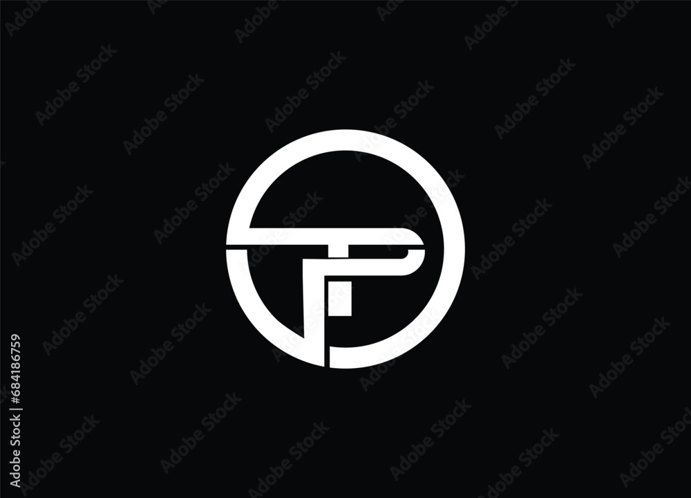 Creative Letters TP Logo Design Vector Template