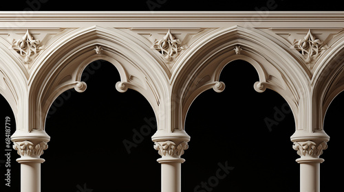 Classic architectural elements isolated photo