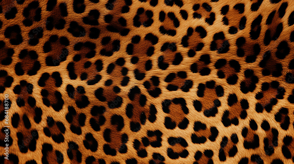 The pattern replicate the intricate and striking design of a leopard's coat created with Generative Ai The pattern replicate the intricate and striking design of a leopard's coat created with Generative Ai