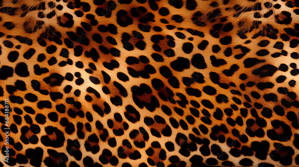 The pattern replicate the intricate and striking design of a leopard's coat created with Generative Ai The pattern replicate the intricate and striking design of a leopard's coat created with Generative Ai