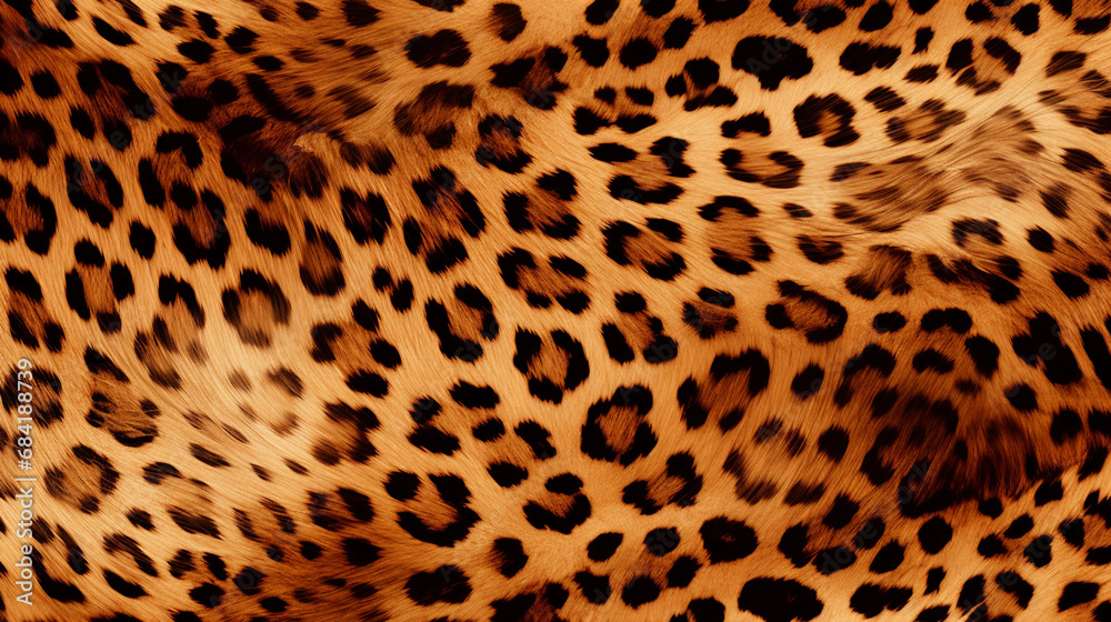 The pattern replicate the intricate and striking design of a leopard's coat created with Generative Ai The pattern replicate the intricate and striking design of a leopard's coat created with Generative Ai
