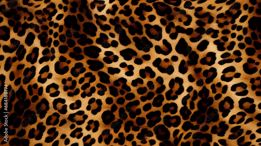 The pattern replicate the intricate and striking design of a leopard's coat created with Generative Ai The pattern replicate the intricate and striking design of a leopard's coat created with Generative Ai