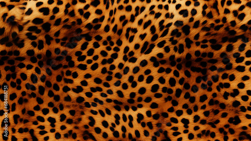 The pattern replicate the intricate and striking design of a leopard's coat created with Generative Ai