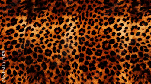 The pattern replicate the intricate and striking design of a leopard's coat created with Generative Ai