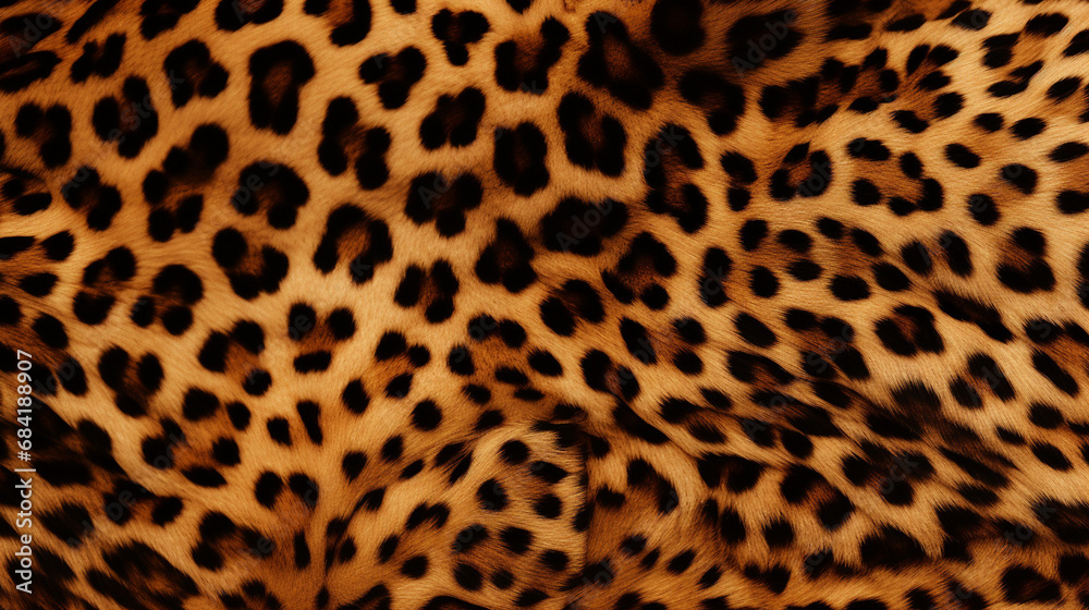 The pattern replicate the intricate and striking design of a leopard's coat created with Generative Ai The pattern replicate the intricate and striking design of a leopard's coat created with Generative Ai