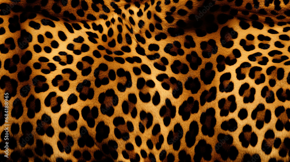 The pattern replicate the intricate and striking design of a leopard's coat created with Generative Ai The pattern replicate the intricate and striking design of a leopard's coat created with Generative Ai
