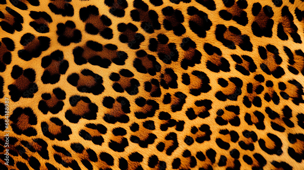 The pattern replicate the intricate and striking design of a leopard's coat created with Generative Ai The pattern replicate the intricate and striking design of a leopard's coat created with Generative Ai