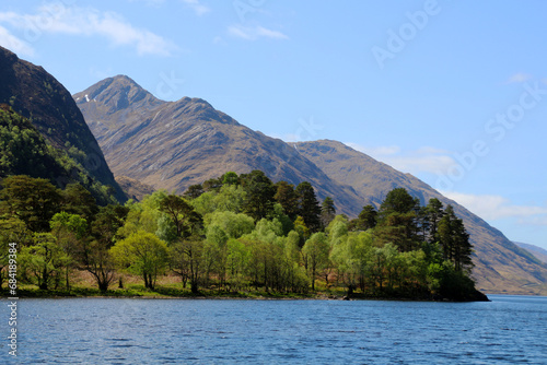 Scotland-landscape at Loch Shiel a lake in the Scottish Highlands