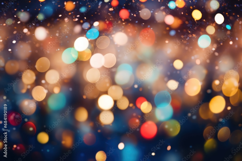 Colorful Bokeh Effect for New Year Celebration
