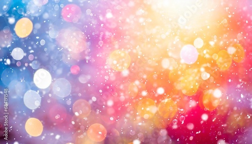 Bokeh magic background colorful light christmas holiday defocused blinking blurred glowing sparkling photo