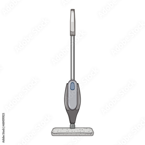 equipment electric mop cartoon. floor machine, home al, household dust equipment electric mop sign. isolated symbol vector illustration photo