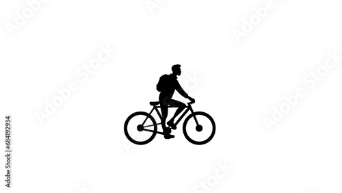 cycliste en vélo  photo