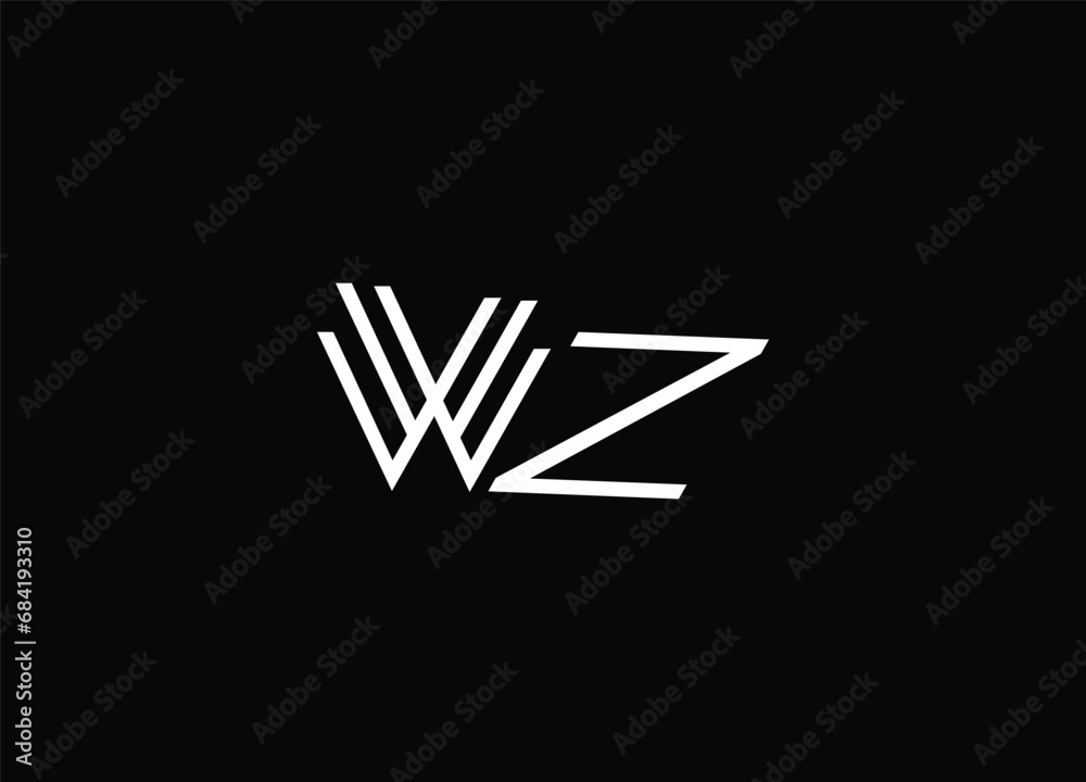 Creative Letters WZ Logo Design Vector Template Creative Letters WZ Logo Design Vector Template