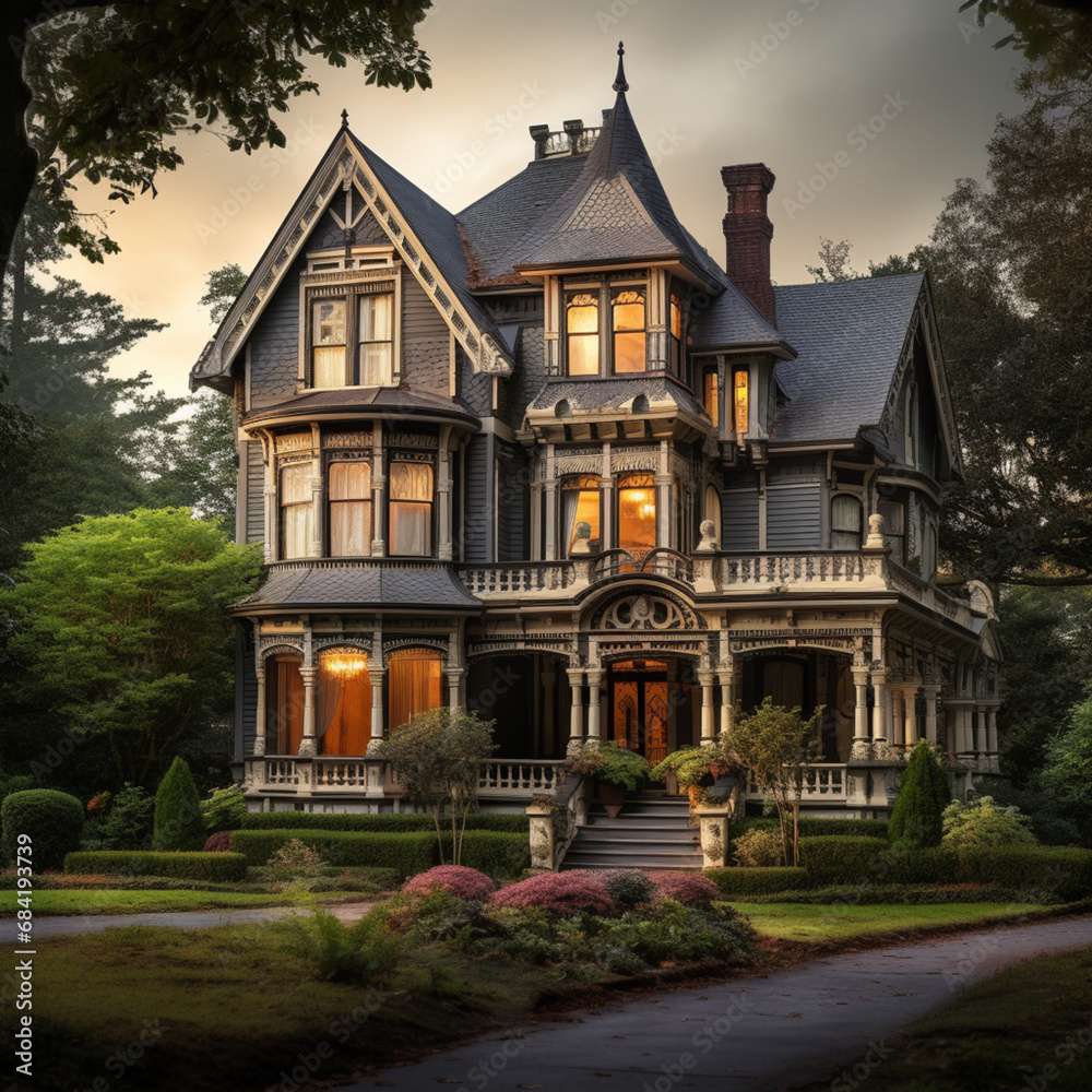 Victorian style house.