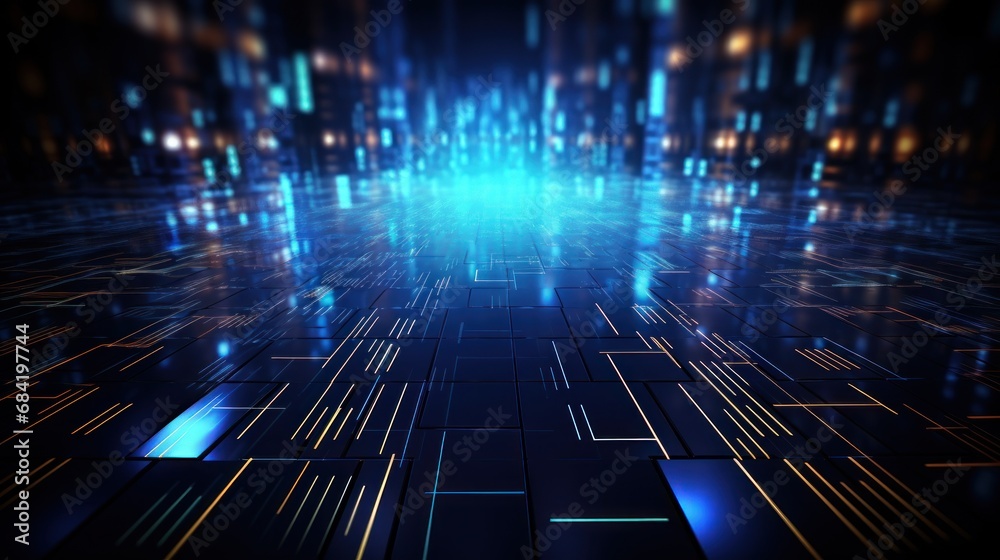 Pulsating IT Technology abstract background Pulsating IT Technology abstract background