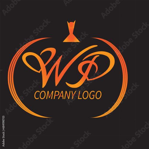 WP logo design .a creative logo design.