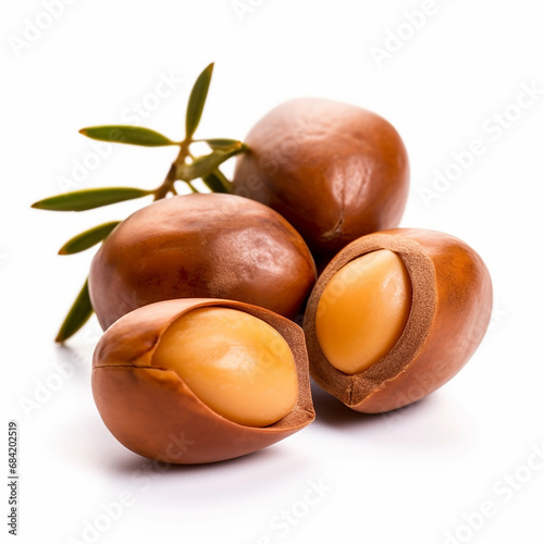 chestnuts isolated on white background