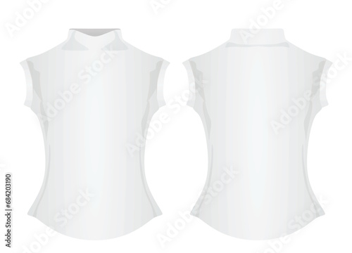 Female turtleneck t shirt. vector illustration