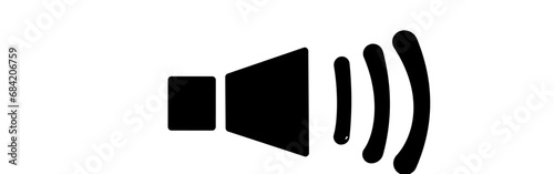 Sound volume symbol.Flat speaker icon isolated on white background vector illustration
