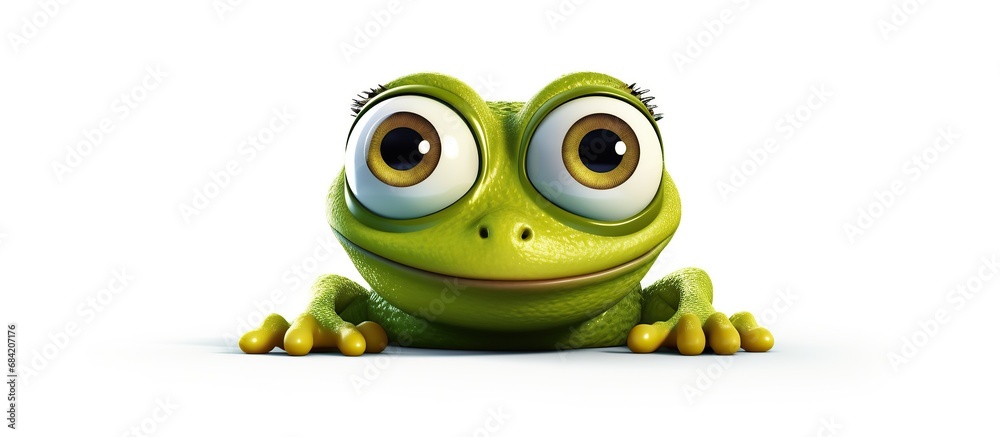 a smiling frog. Isolated a smiling frog. Isolated