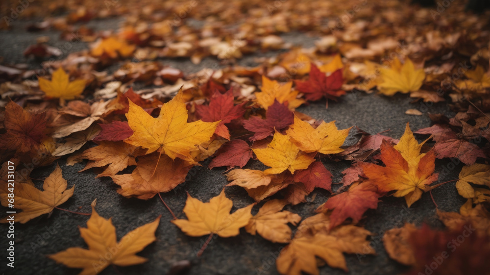 autumn leaves on the ground autumn leaves on the ground