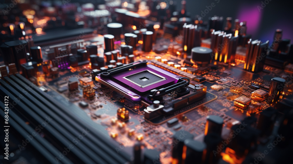 Computer motherboard. Computer motherboard.