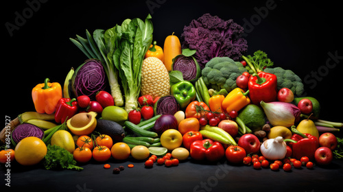 Healthy colorful food