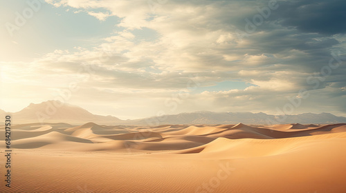 natural scenic Beautiful dune wonderful landscape. rural scenery. AI Generated. AI Generative.