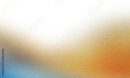 blue orange gold , color gradient rough abstract background shine bright light and glow template empty space , grainy noise grungy texture on transparent background cutout