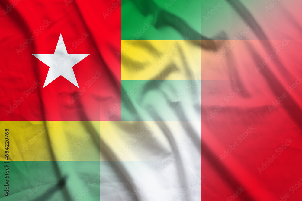 Togo and Italy state flag transborder negotiation ITA TGO