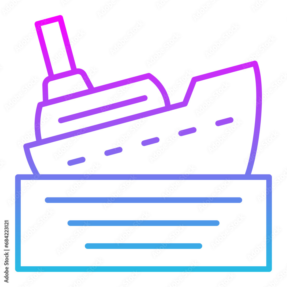 Ship Sinking Icon Ship Sinking Icon