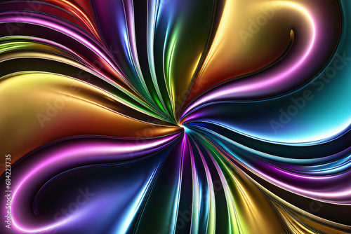 Bunter Fraktal Hintergrund mit Farbverlauf