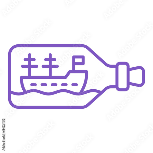 Ship In Bottle Icon