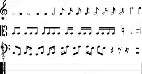 Symboles et notes de musique