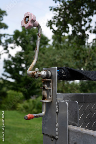 A used trailer metal handle photo