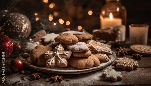 christmas cookies and spices