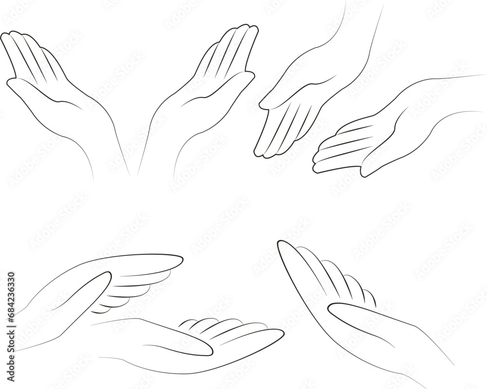 Hands poses Hands poses