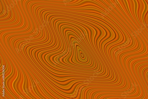 Elegant orange curved pattern.