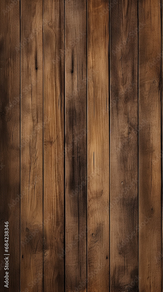 Naklejka premium rustic wood planks, seamless, deep, laminated created with Generative Ai