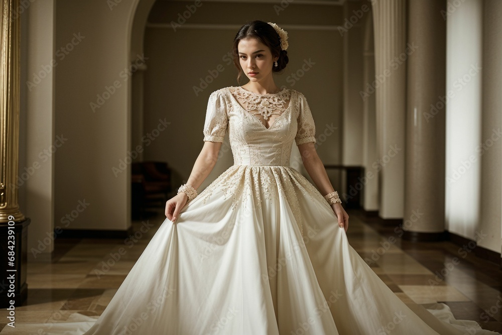 woman in elegant dress woman in elegant dress