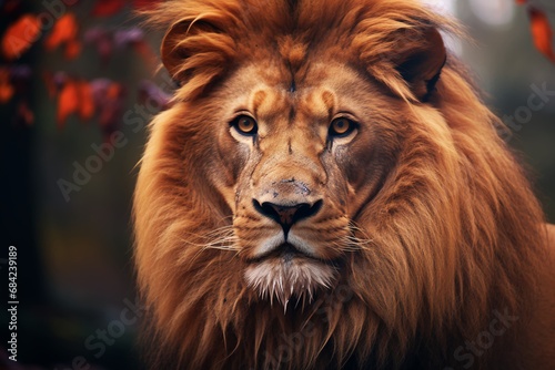 portrait of a lion © Mateusz