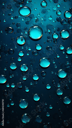 3D waterdrops wallpaper  make it look like 3D raindrops in the display created with Generative Ai