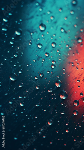 3D waterdrops wallpaper  make it look like 3D raindrops in the display created with Generative Ai